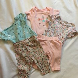🌸Onesies & pants set for baby girl❣️